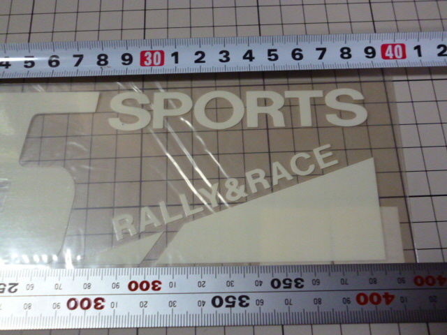 (大きめ) 純正品 COLUS SPORTS RALLY & RACE ステッカー 当時物 です(切り文字/転写/385×70ｍｍ) コルス スポーツ_画像3