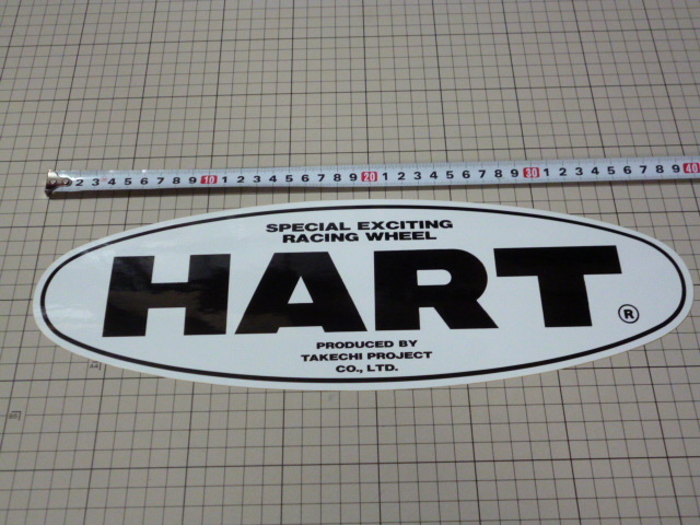 (大きめ) RACING HART TAKECHI PROJECT ステッカー 当時物 です(380×125mm) レーシング ハート タケチ プロジェクト ホイール WHEELの画像2