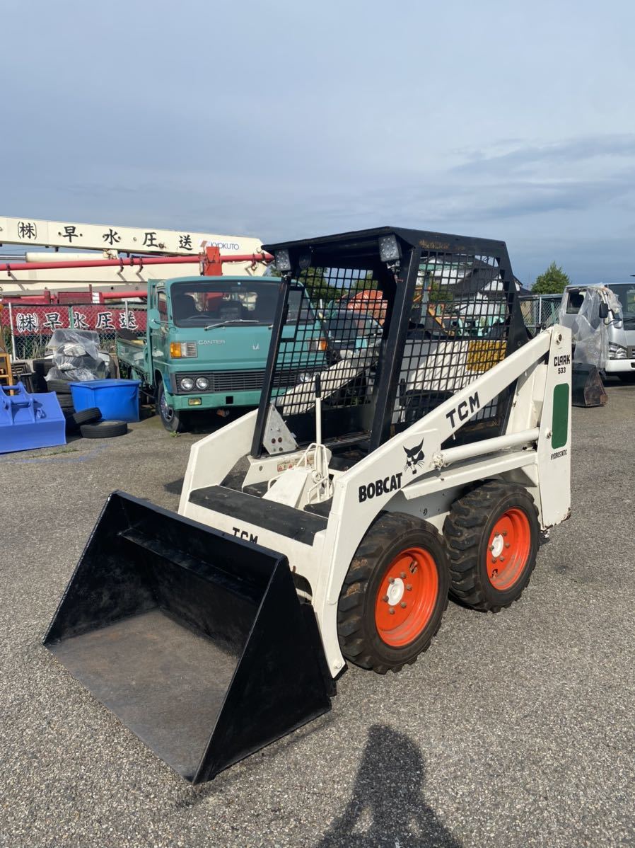 TCM ボブキャット 533 4WD スキッドステアローダー 除雪機 ホイールローダー スキッドローダー 美品