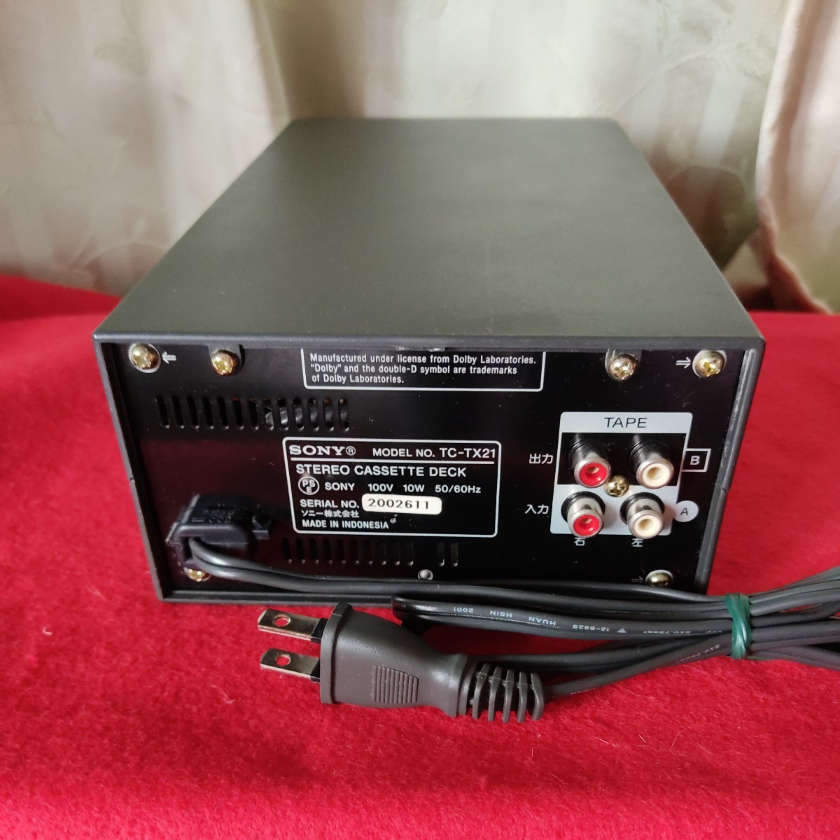 【動作確認済み】SONY カセットデッキ TC-TX21 Yahoo!オークション - 音出し動作品【SONYカセットデッキTC-TX21