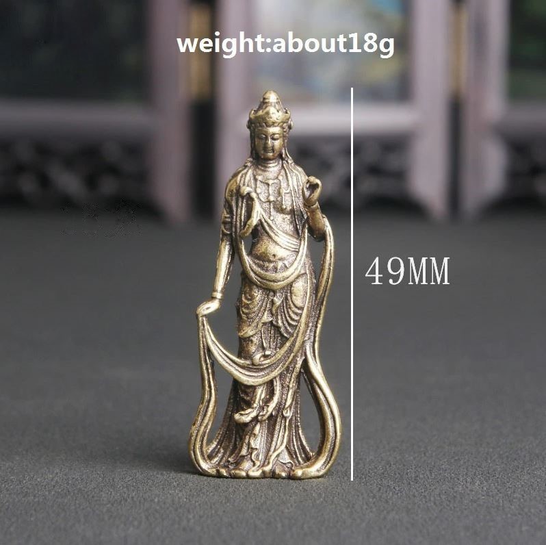 18g 勢至菩薩 立像 仏像 大勢至 智慧 聖観世音 阿弥陀 如来 脇侍