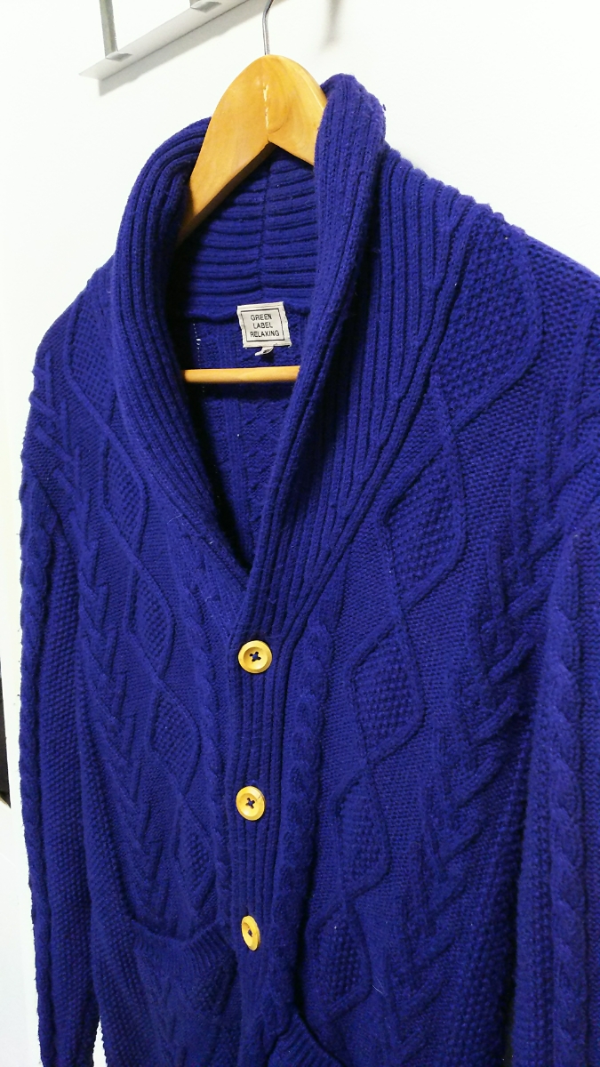 Paypayフリマ ユナイテッドアローズ ショールカーディガン ブルー Mサイズ Green Label Relaxing United Arrows メンズ Paypayフリマ ユナイテッドアローズ ショールカーディガン ブルー Mサイズ Green Label Relaxing United Arrows メンズ