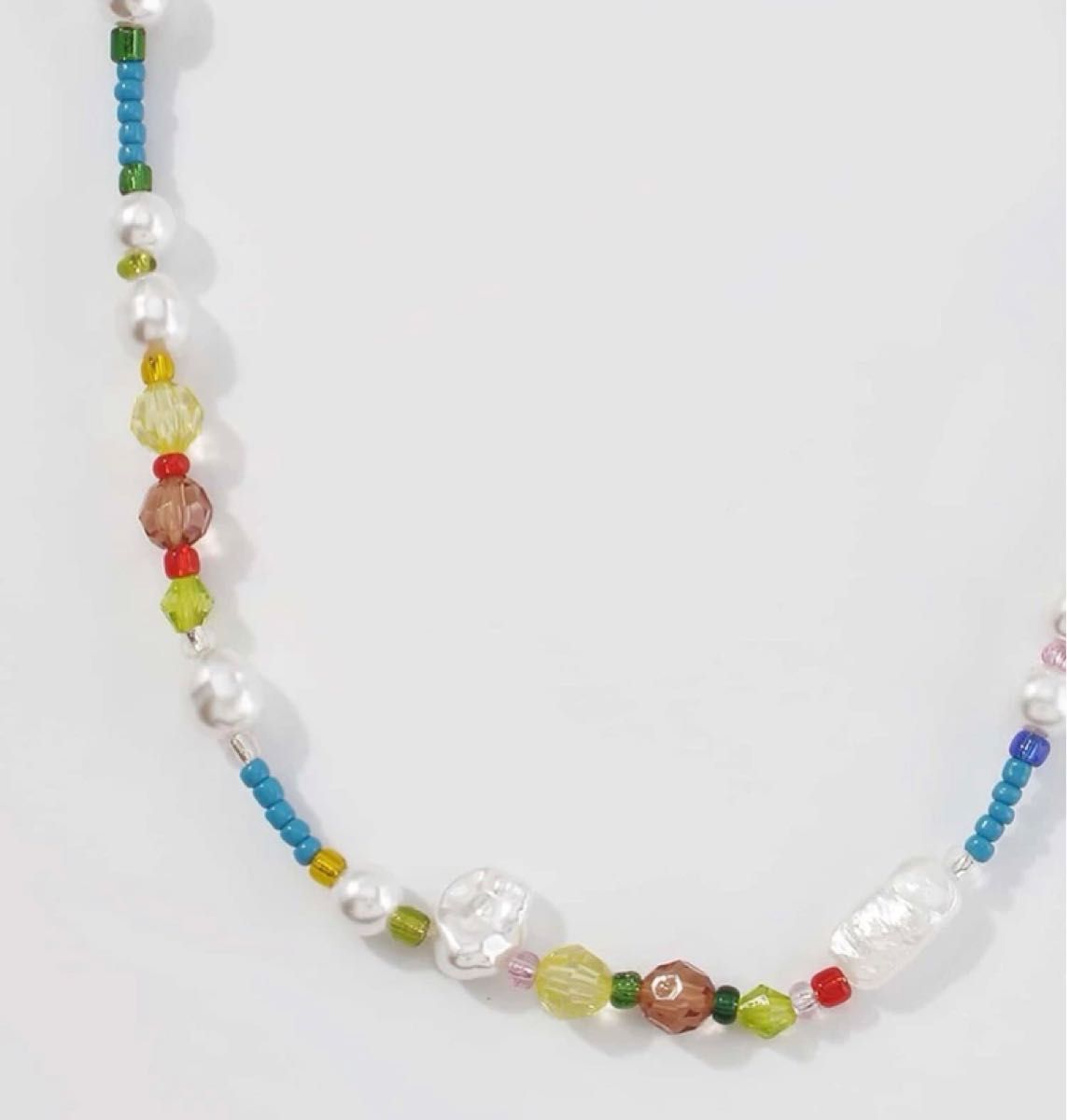 Perl beads necklace 約43.5cm