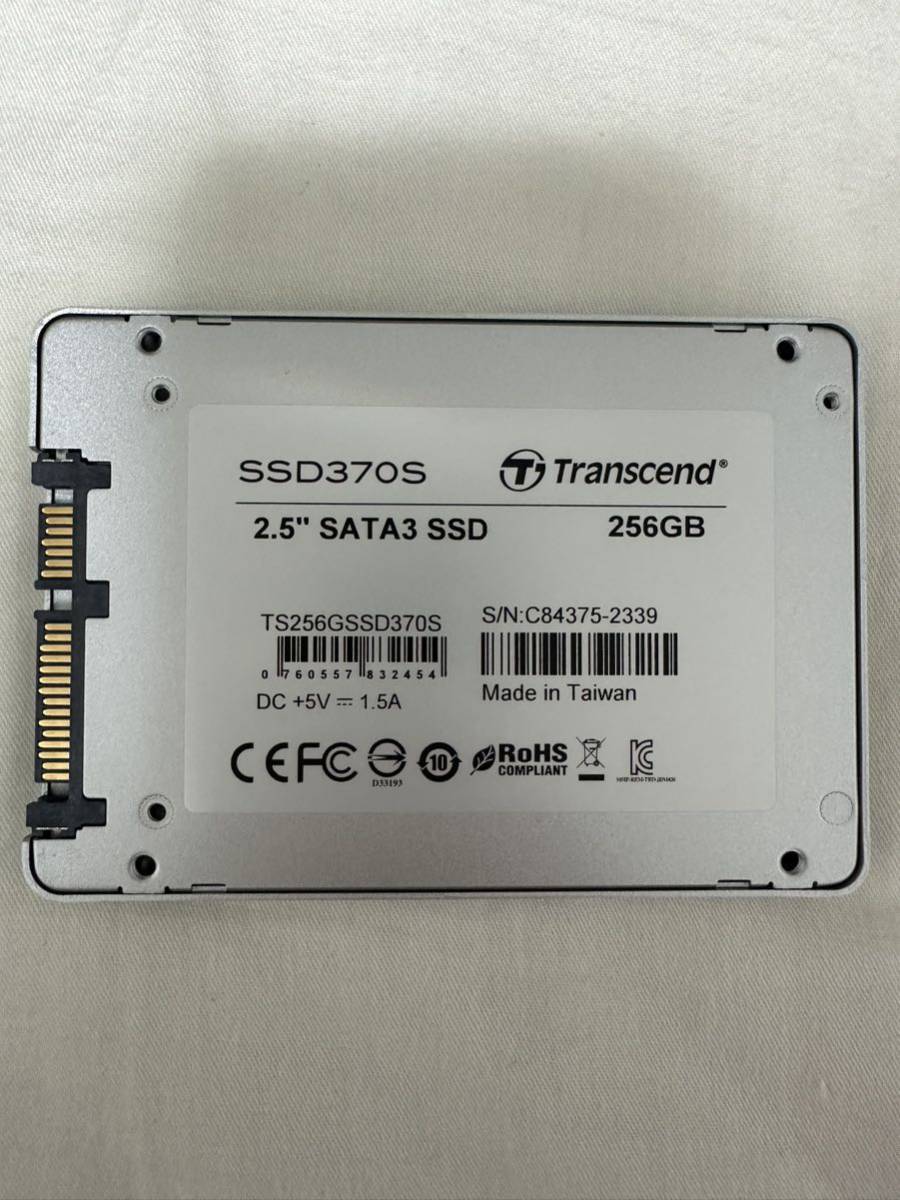Transcend SSD 256GB 2.5インチ SATA3 6Gb s MLC採用 TS256GSSD370S