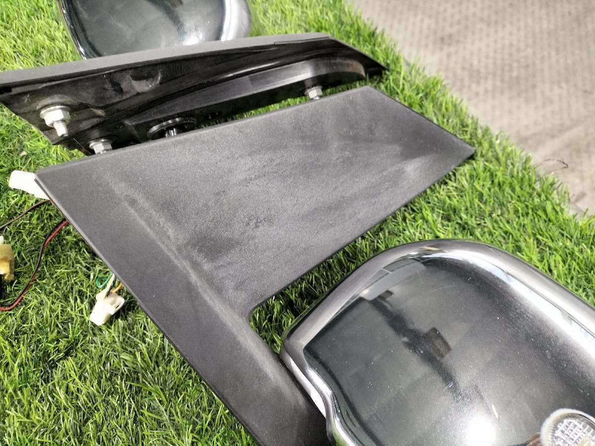 * clean eyes!! H82W Mitsubishi ek Wagon M Heisei era 23 year original left right set door mirror side mirror plating cover turn signal attaching 5 pin 2 pin *