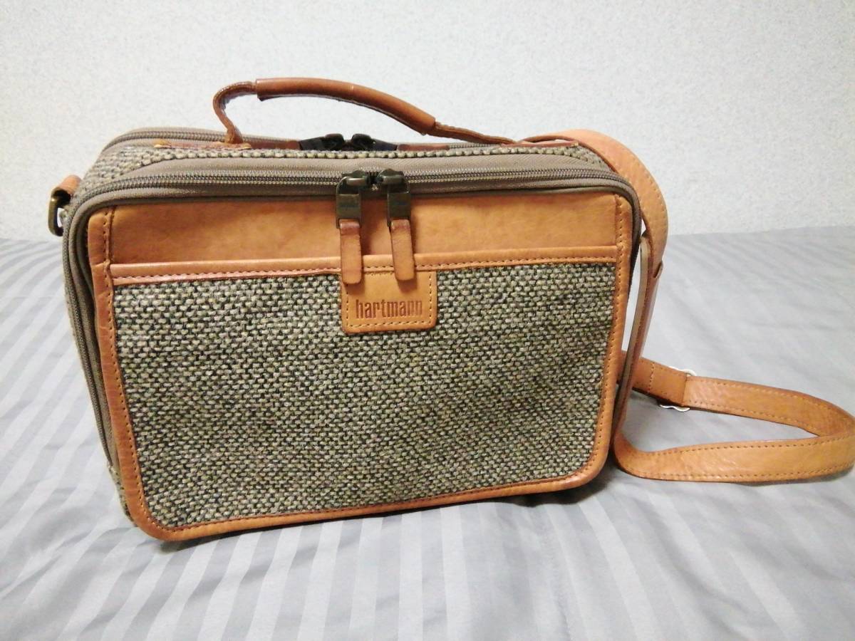 hartmann ハートマン TWEED 2WAY SHOULDERBAG ウォルナットツイード