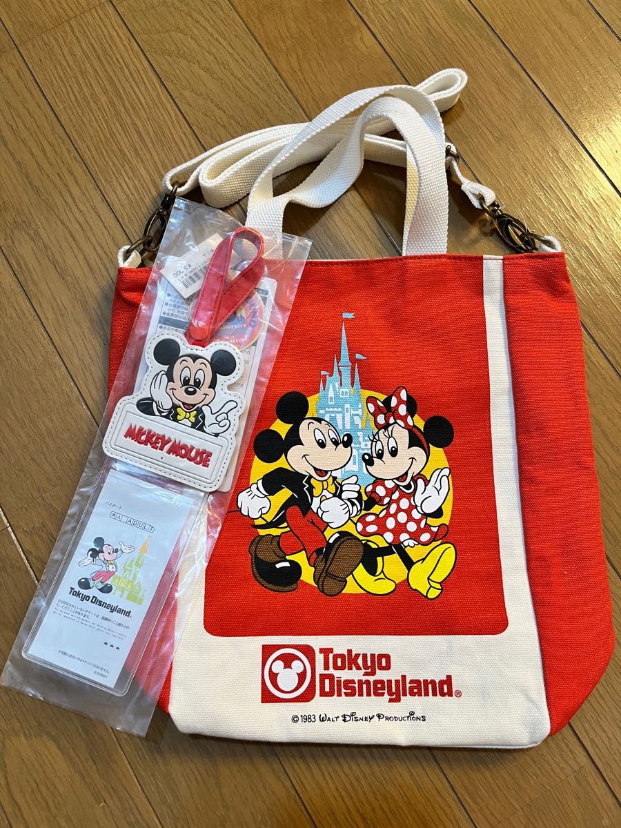 ディズニー メモリーゴーラウンド ショルダーバッグ パスケース付き 新品