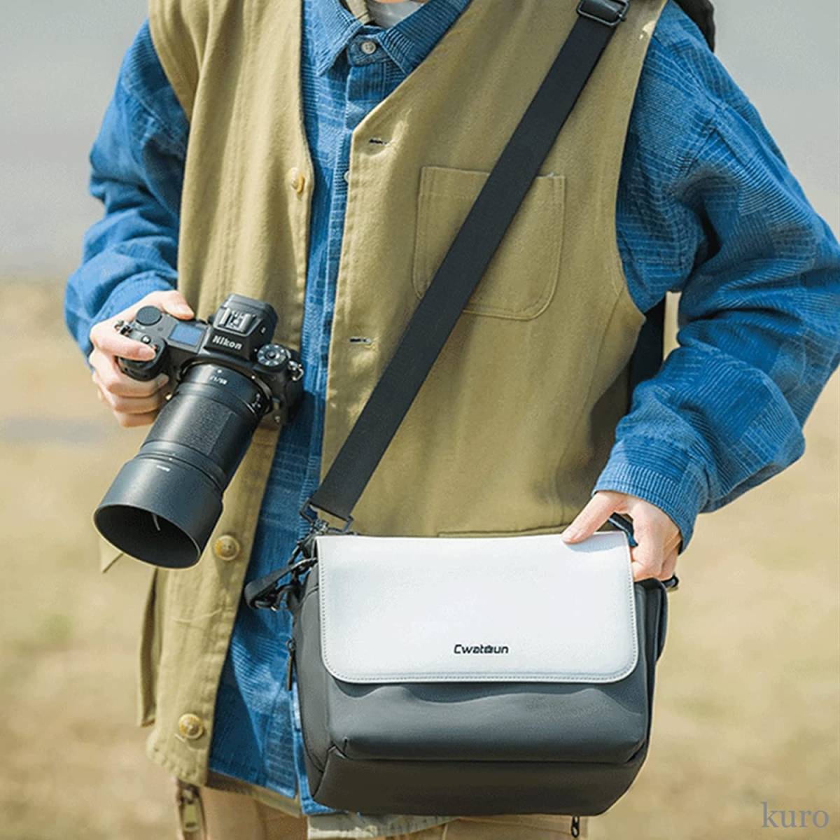ファッション カメラバッグ 大容量 多機能 防水 ショルダーバッグ
