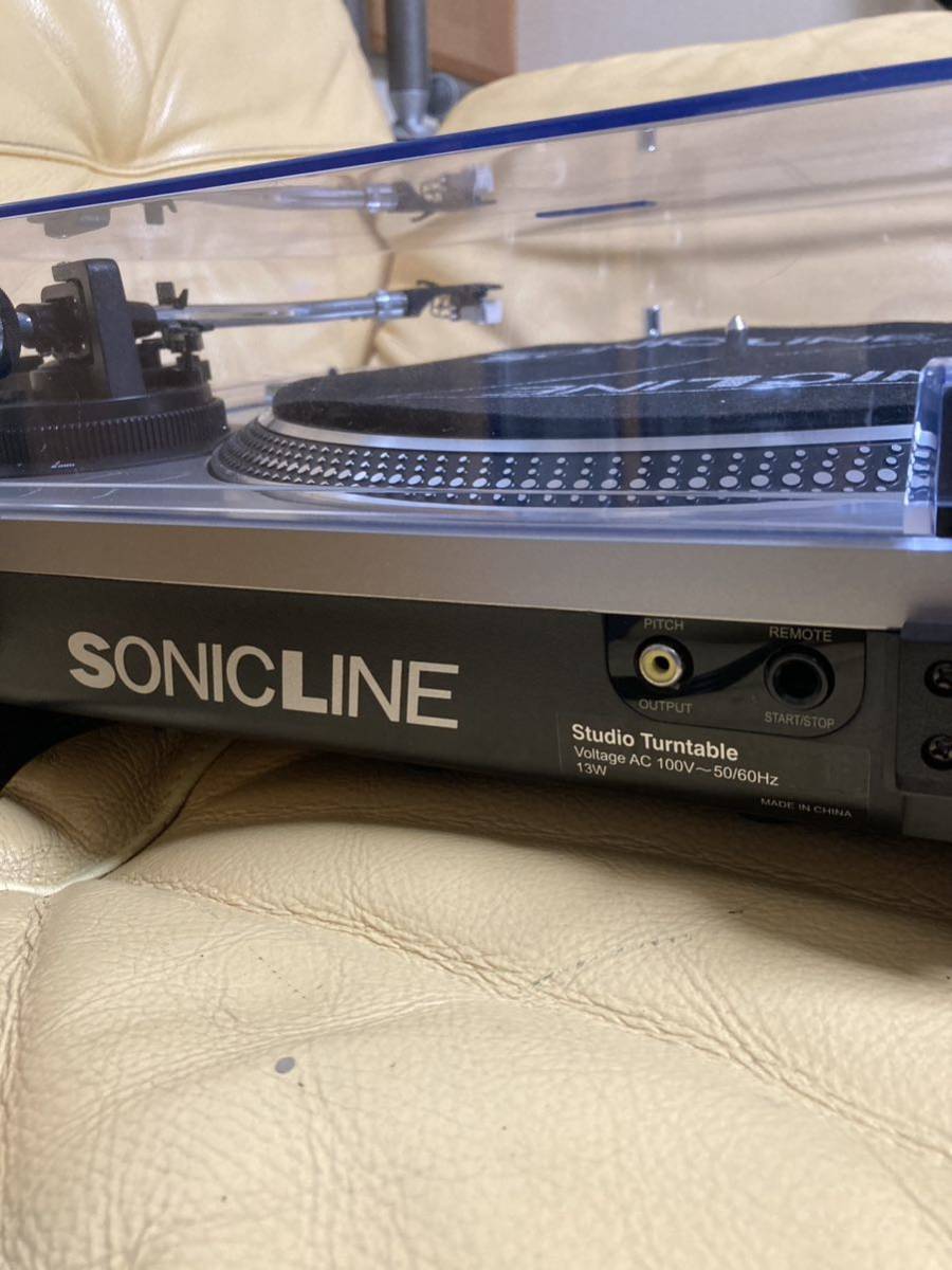 SONICLINE DJミキサーSL-PMPターンテーブルSL-3D×2&スピーカー!フル