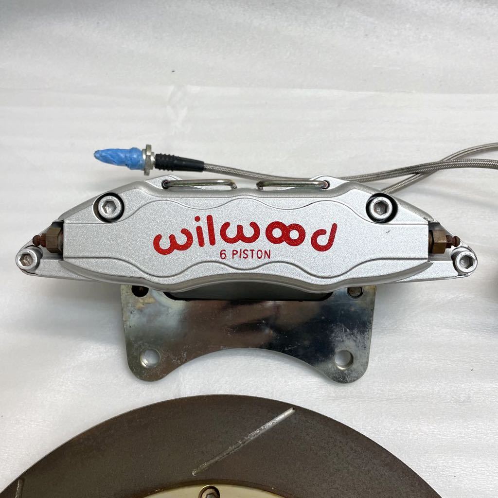 良品 低走行 wilwood 6ポッド フロントキャリパーローターSET 良品 低走行 wilwood 6ポッド フロントキャリパーローターSET