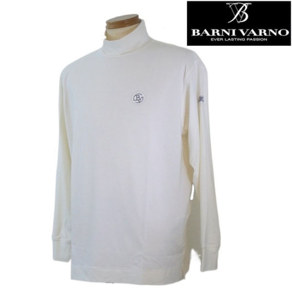 【秋冬SALE】バーニヴァーノ/BARNIVARNO MIP長袖Tシャツ LLサイズ 535-白系_画像1