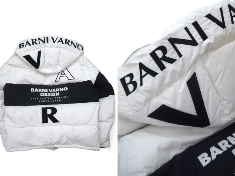 【秋冬SALE】 バーニヴァーノ/BARNIVARNO BARダウンジャケット 506-白 Lサイズ_画像6
