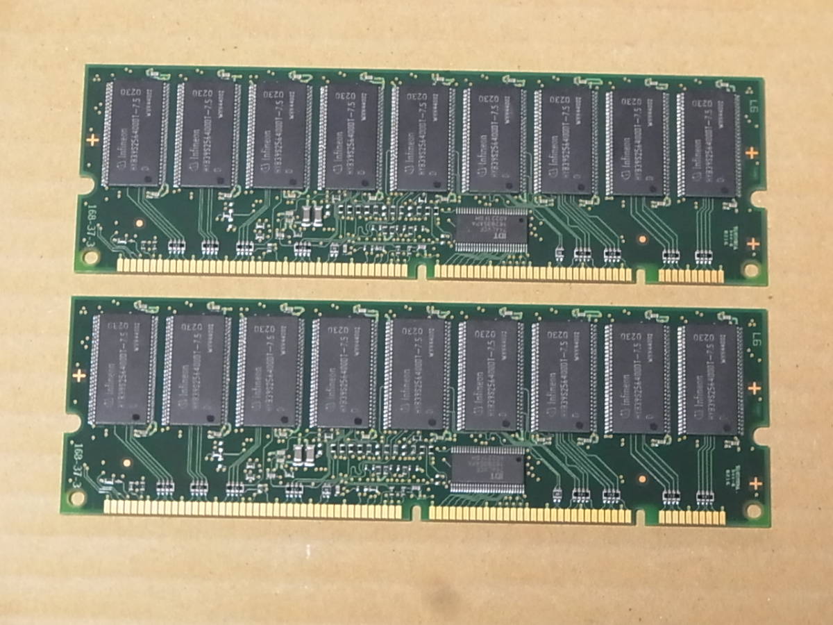 ●HP・COMPAQ純正/Infineon PC133R ECC Registered 512MBx2枚セット●(DDR810)_画像2
