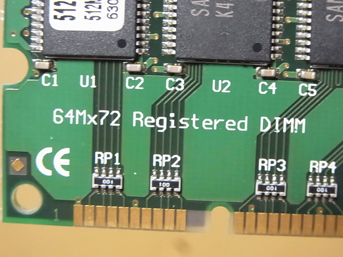 ☆Transcend PC133R ECC Registered 512MBx2枚セット (DDR814)_画像5