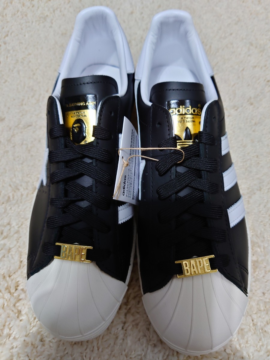 新品未使用　国内正規品　BAPE × adidas Superstar Black