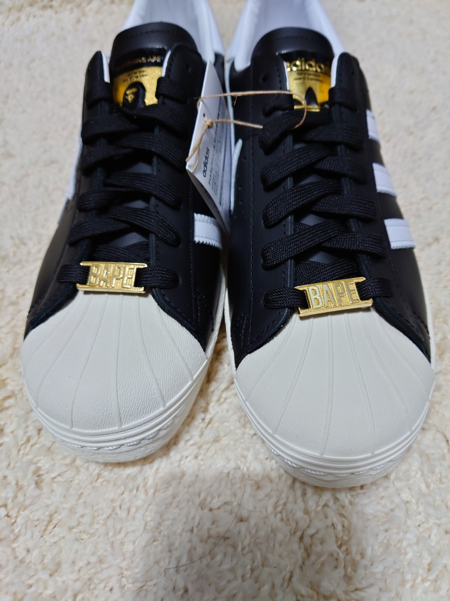 新品未使用　国内正規品　BAPE × adidas Superstar Black