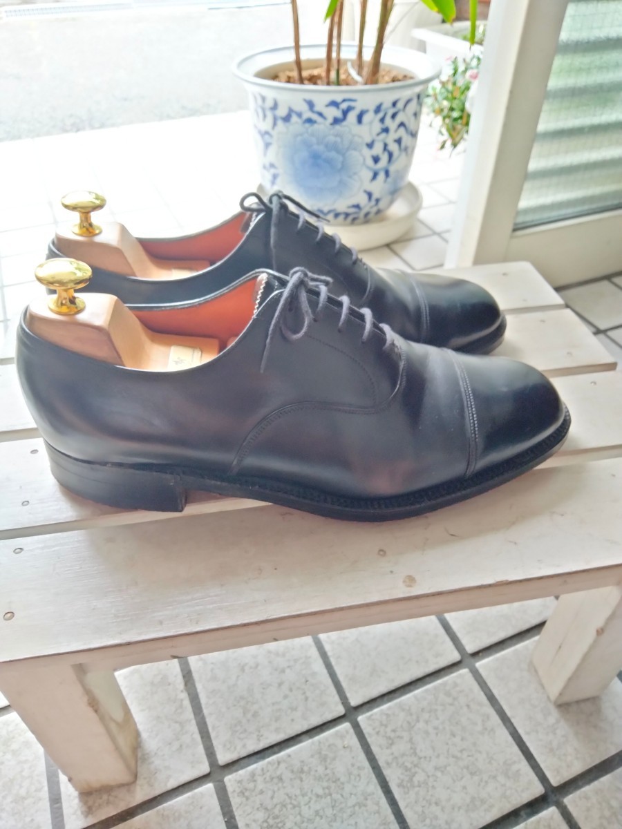 希少美品 クロケット&ジョーンズ 7 ストレートチップ