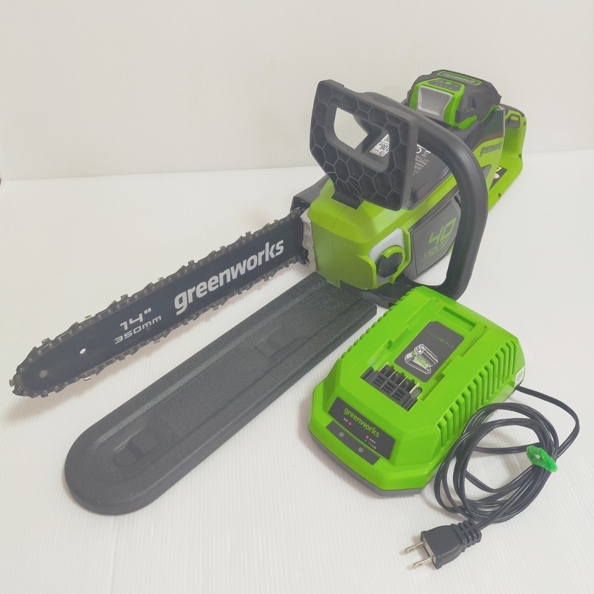 Greenworks 40V充電式 チェーンソー CSF403 動作確認済 中古 | neper