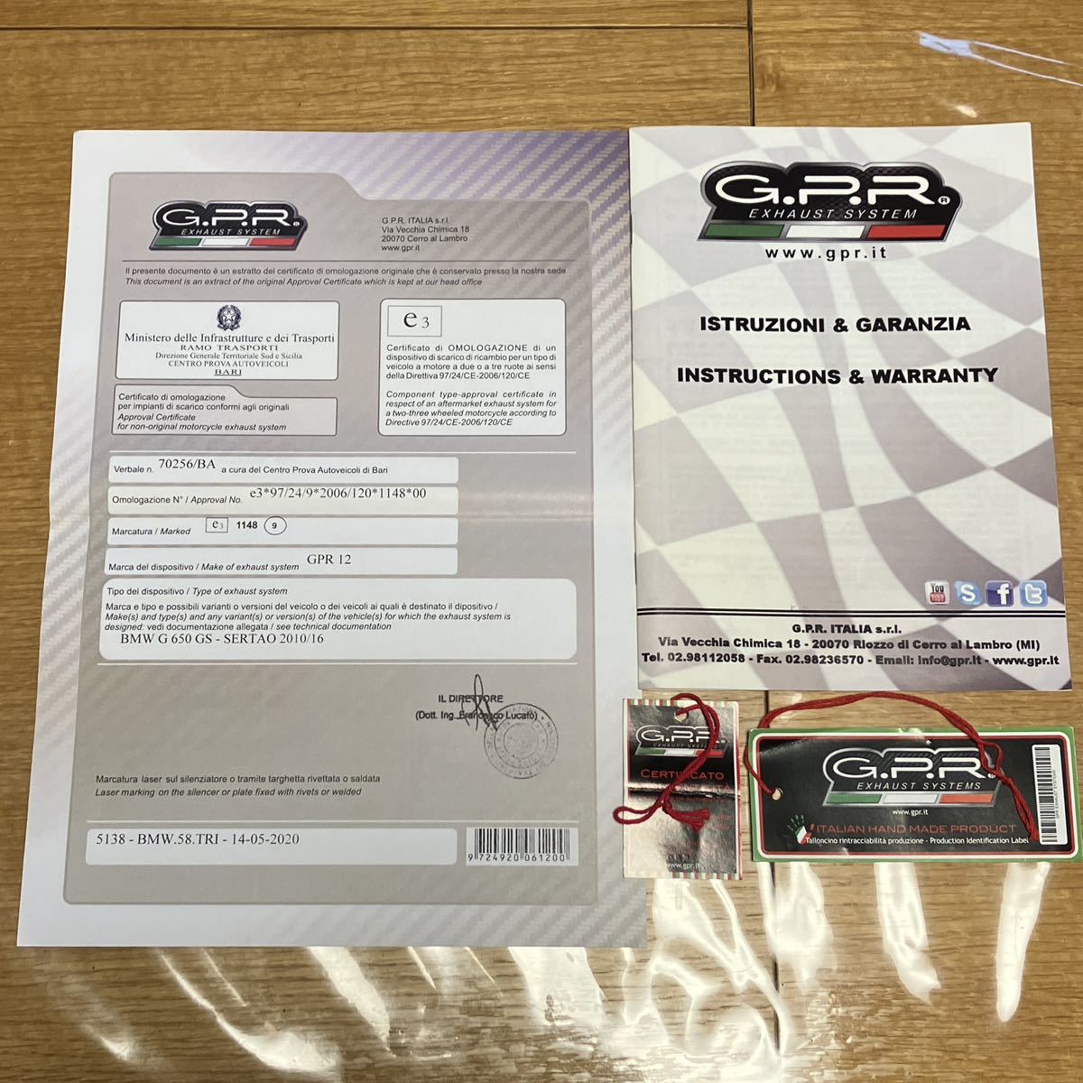 ◎GPR F650GSシングル G650GS スリップオンマフラー (BMW用)｜売買され