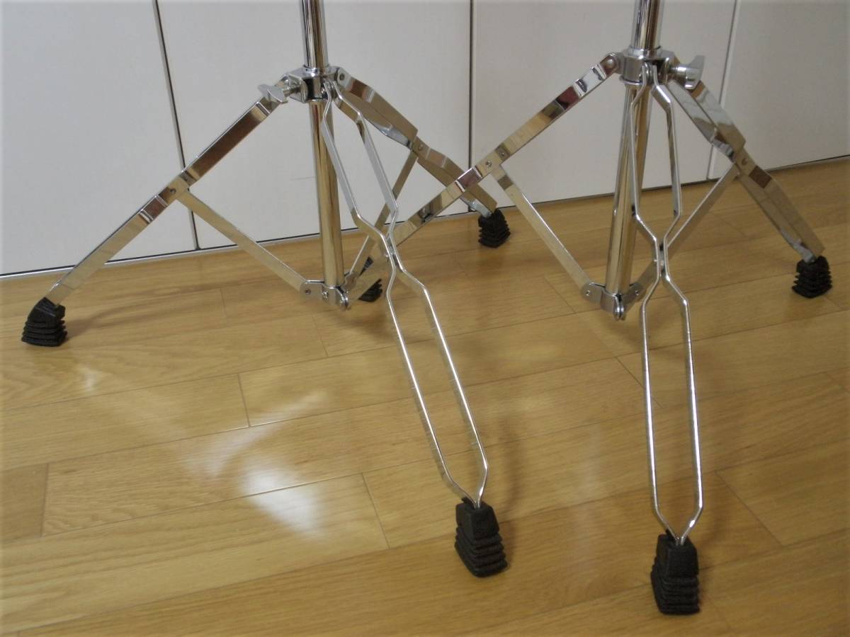 使用少の美品 パール シンバルスタンド 2本セット Pearl ダブルレッグ