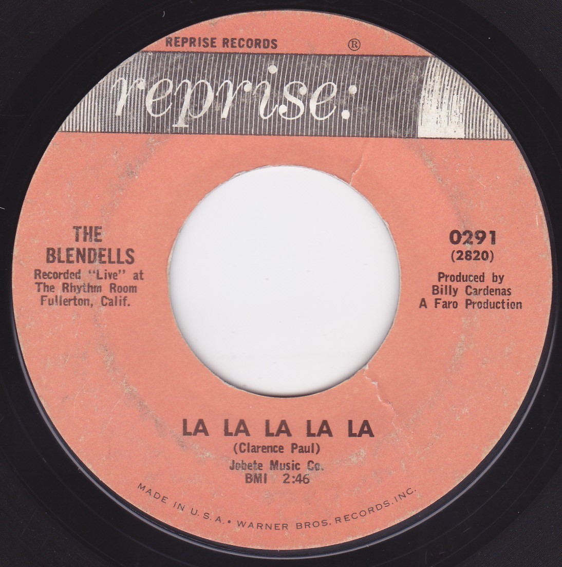 ■中古品■The Blendells ザ・ブレンデルズ/la la la la la + huggie's bunnies(USED 7 INCH SINGLE)_画像2