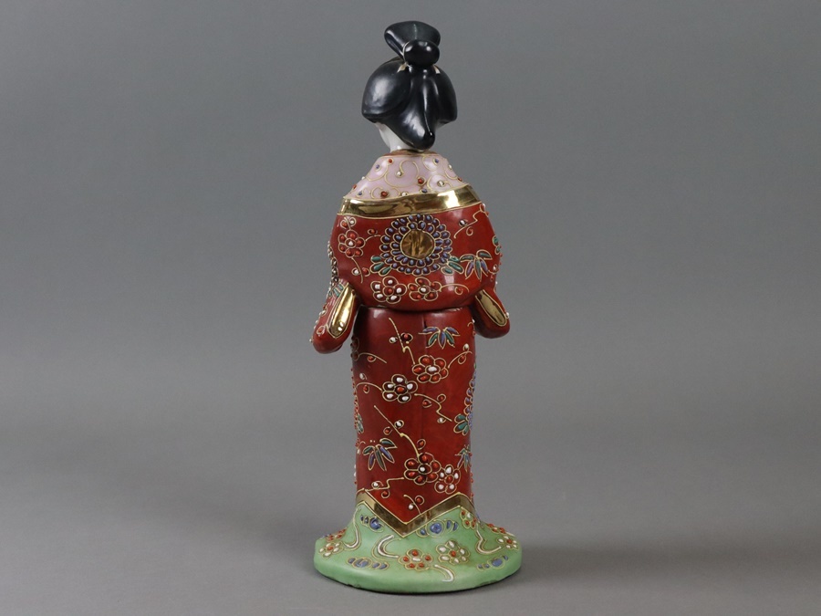 九谷焼 色絵金彩 春画人形 高30,5cm 箱付 舞妓 美人 春画陶器人形枕 九谷焼 色絵金彩 春画人形 高30,5cm 箱付 舞妓 美人 春画陶器人形枕
