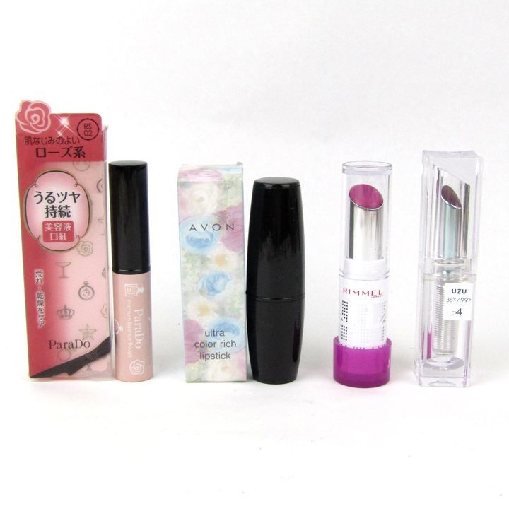  Avon other lipstick etc. paladu/ Lynn meru/UZU other somewhat use 4 point set together cosme cosmetics lady's AVONetc.