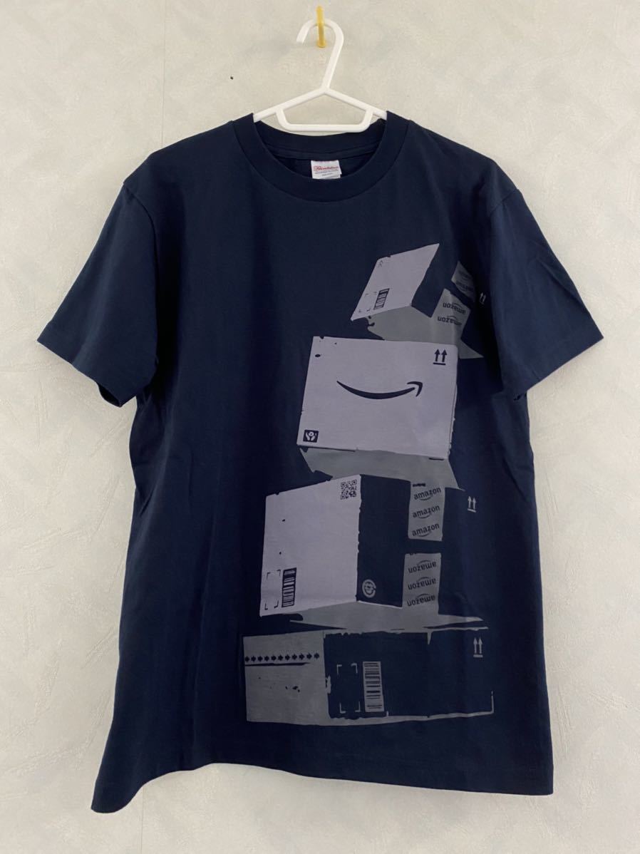 美品 amazon Tシャツ サイズS ネイビー アマゾン