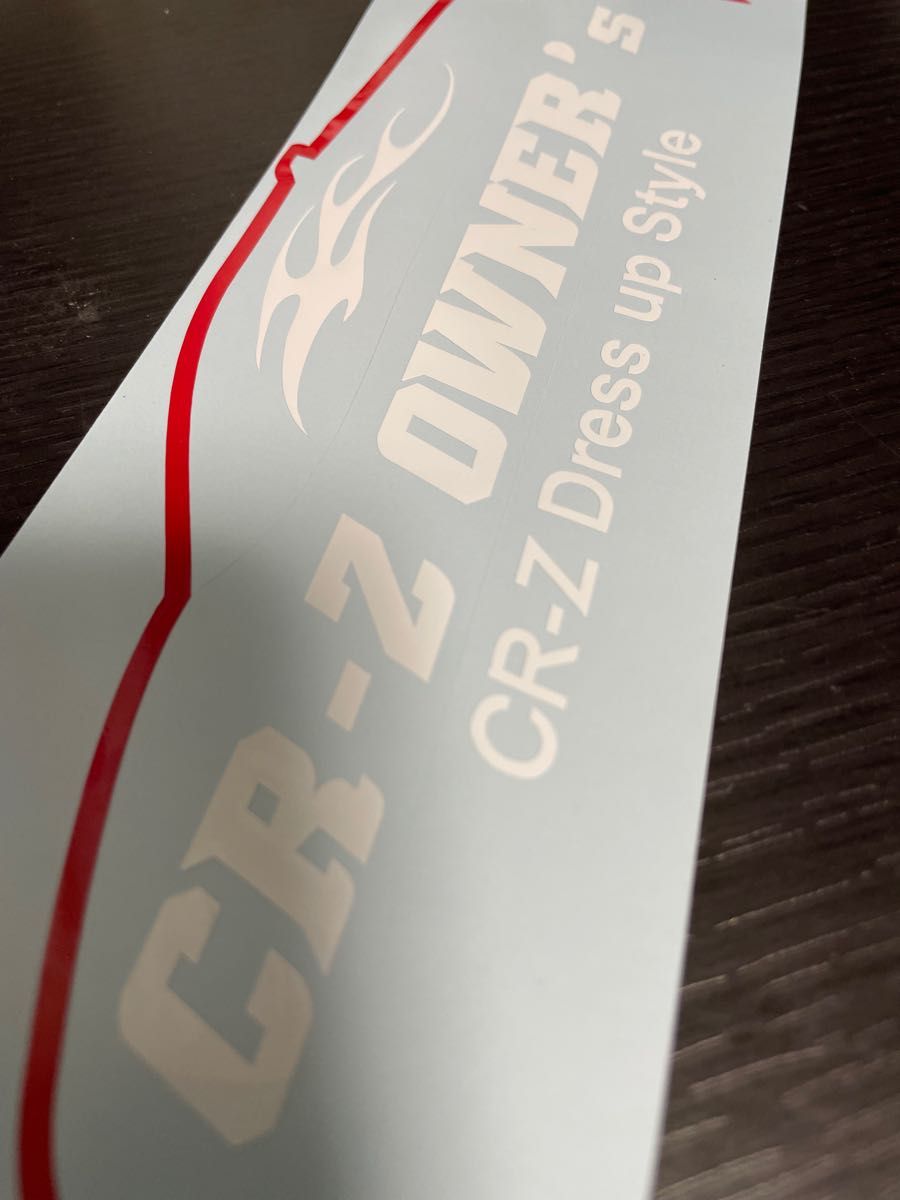 ホンダ CR-Z OWNER’s オーナーズ ボディライン カッティング ステッカー 白赤