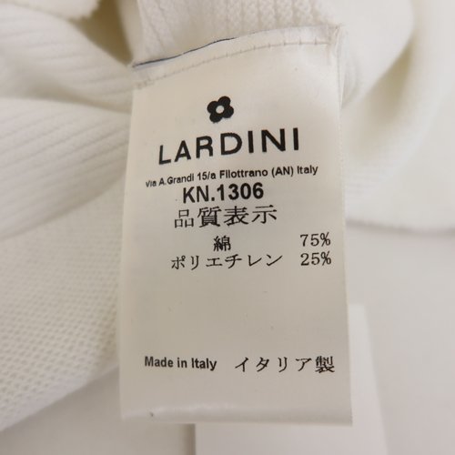 LARDINI ラルディーニ サマーニット Mサイズ コットン ホワイト クルー