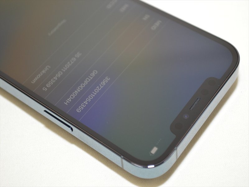 美品 Softbank(デモ機) iPhone 12 Pro Max 128GB パシフィックブルー