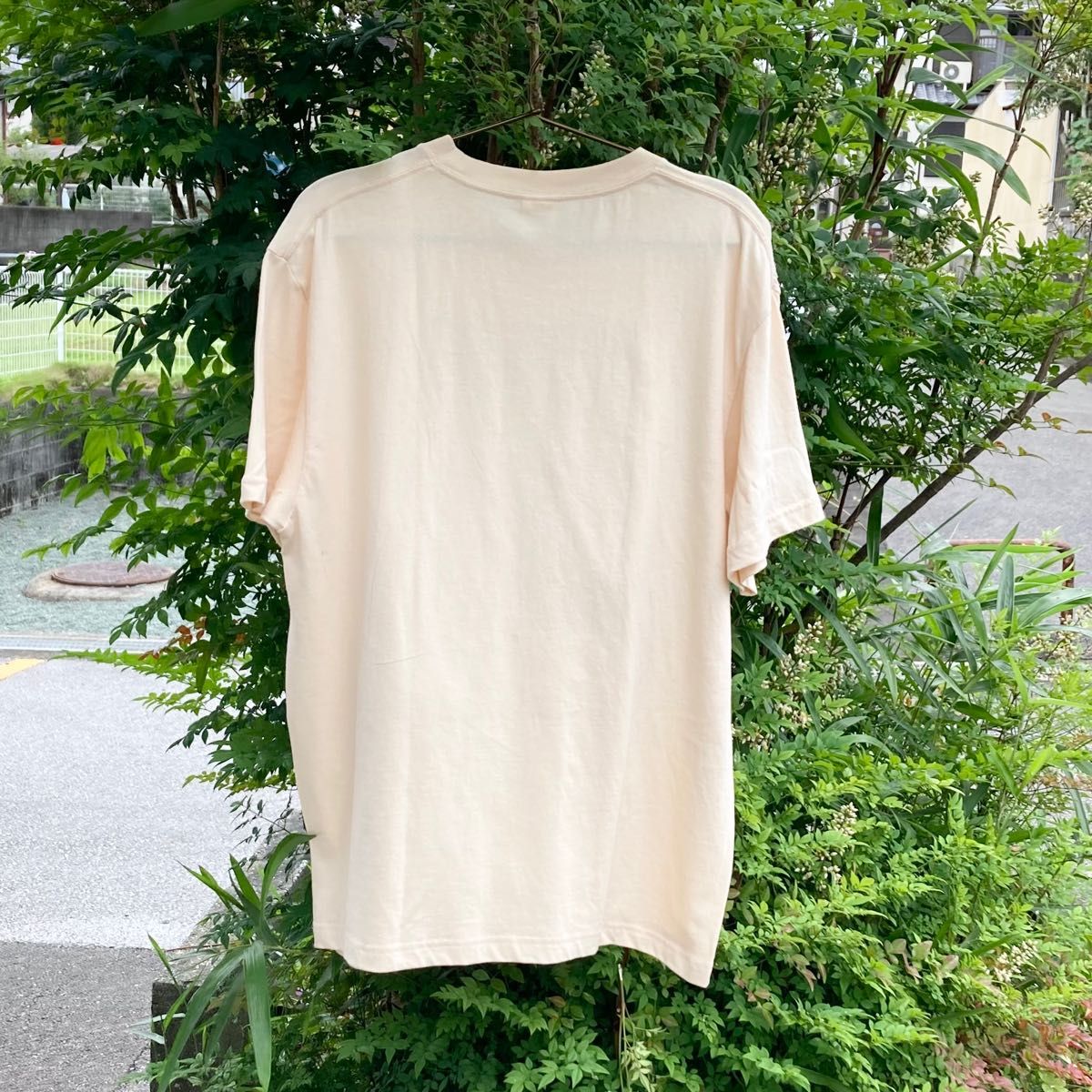 1950 size M 襤褸　リメイク　tシャツ 古布　筒描き　草木染め　筒描　パッチワーク　刺し子　ヴィンテージ　オリジナル