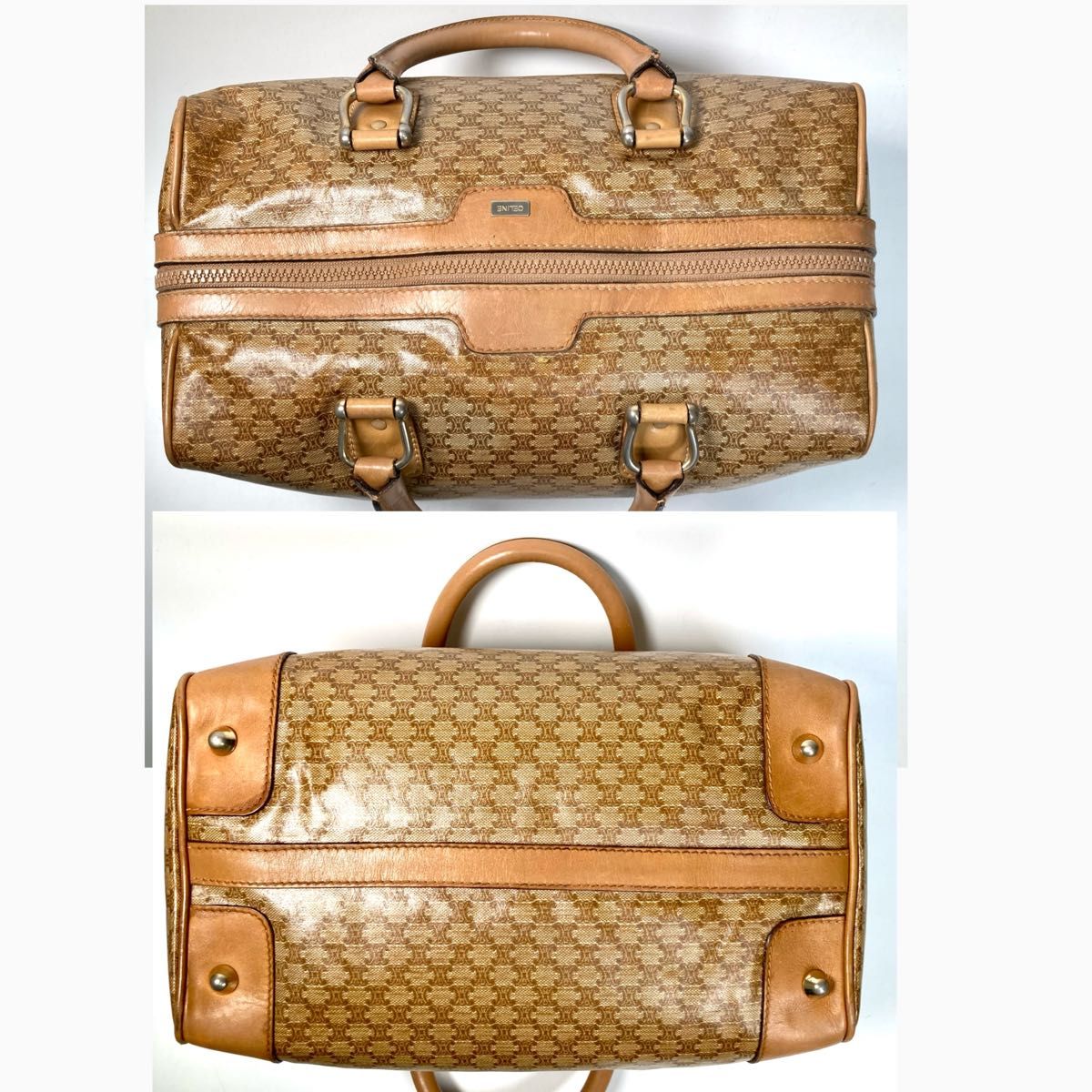 CELINE】オールドセリーヌ マカダム柄 ミニボストン ボストン CELINE】オールドセリーヌ マカダム柄 ミニボストン ボストン