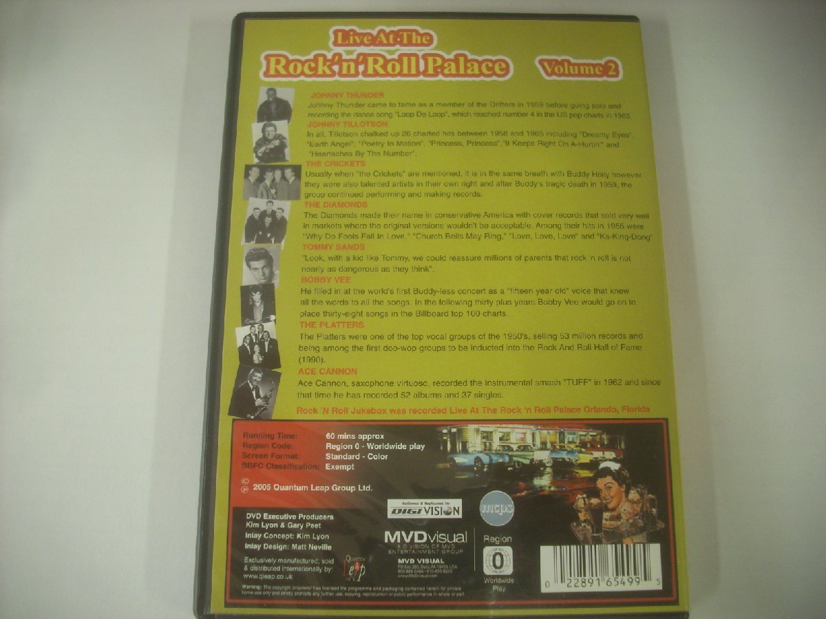 ■ DVD 　V.A.(JOHNNY THUNDER、JOHNNY TILOTSON他) / LIVE AT THE ROCK 'N' ROLL PALACE VOLUME 2 UK盤 QUANTUM LEAP QLDVD6549 ◇r50606_画像2