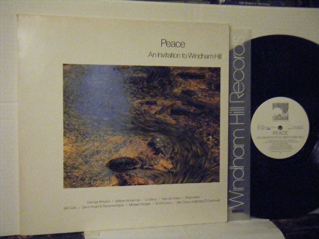 ▲LP V.A.(GEORGE WINSTON、WILLIAM ACKERMAN他) / PEACE AN INVITATION TO WINDHAM HILL 国内盤 アルファ WHP-20001 ◇r50622の画像1