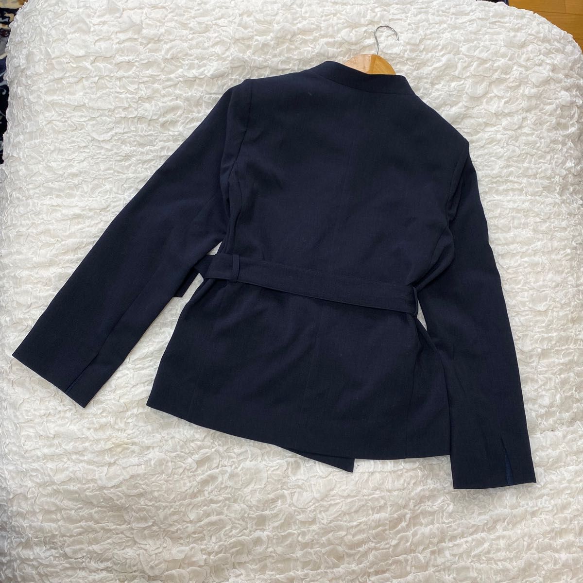 美品 UNITED TOKYO ノーカラージャケット M ネイビー スーツ
