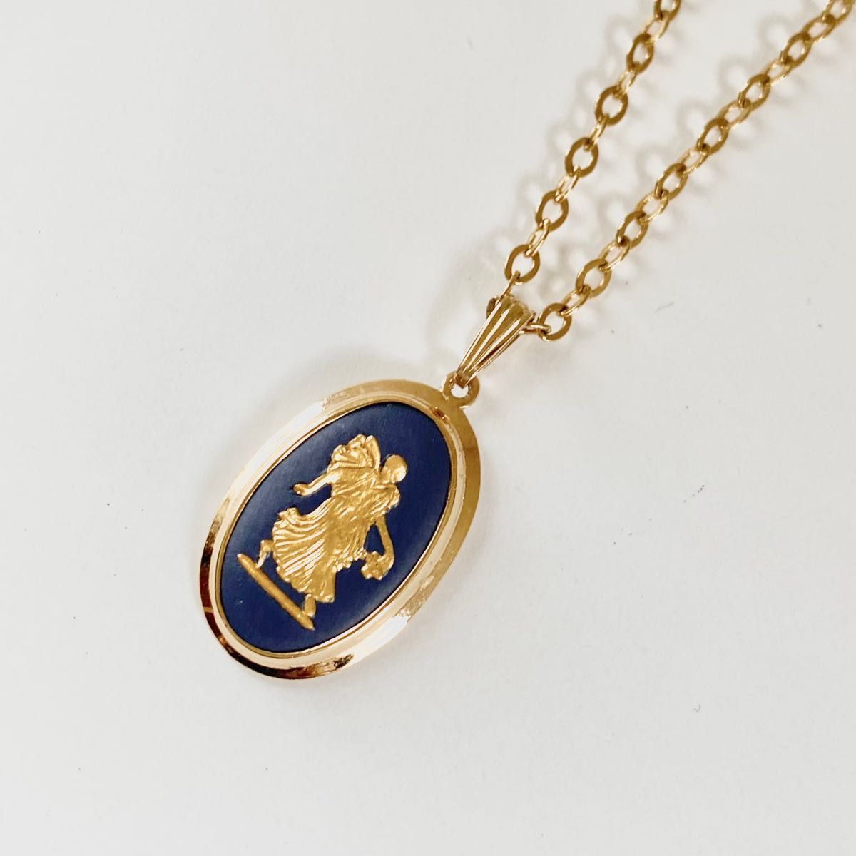 【現品限り】希少美品　WEDGWOOD ウェッジウッド　ジャスパーウェア　ペンダント　ネックレス　jasper necklace