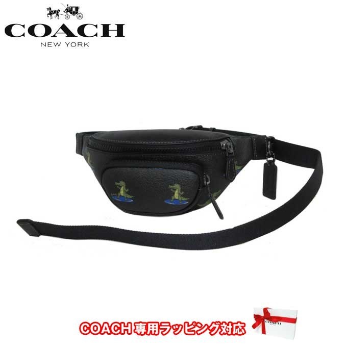 コーチ ショルダーバッグ COACH スプリント PVC ベルトバッグ 24 プリント CJ676 QB/M2(ブラックマルチ) アウトレット メンズ