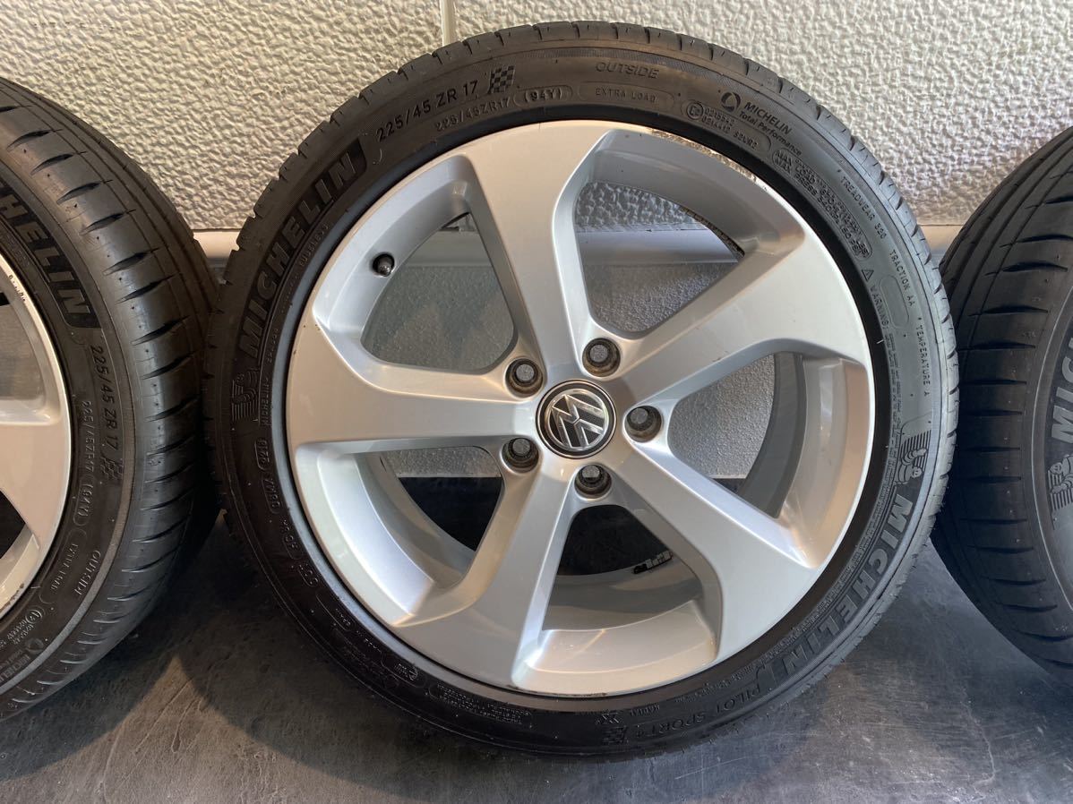 VWゴルフ GTI 7.5 純正ホイール ミシュランpilot sports4 225/45/ZR17
