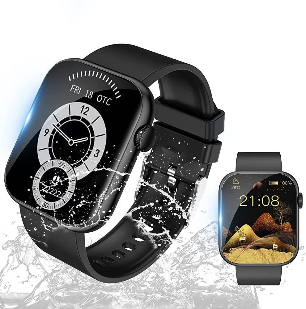 スマートウォッチ 【Newluck 2023年5月発売NEWモデル】 Smart Watch 1.85インチ大画面 Bluetooth5.2通話機能付き スマートウォッチ アンド