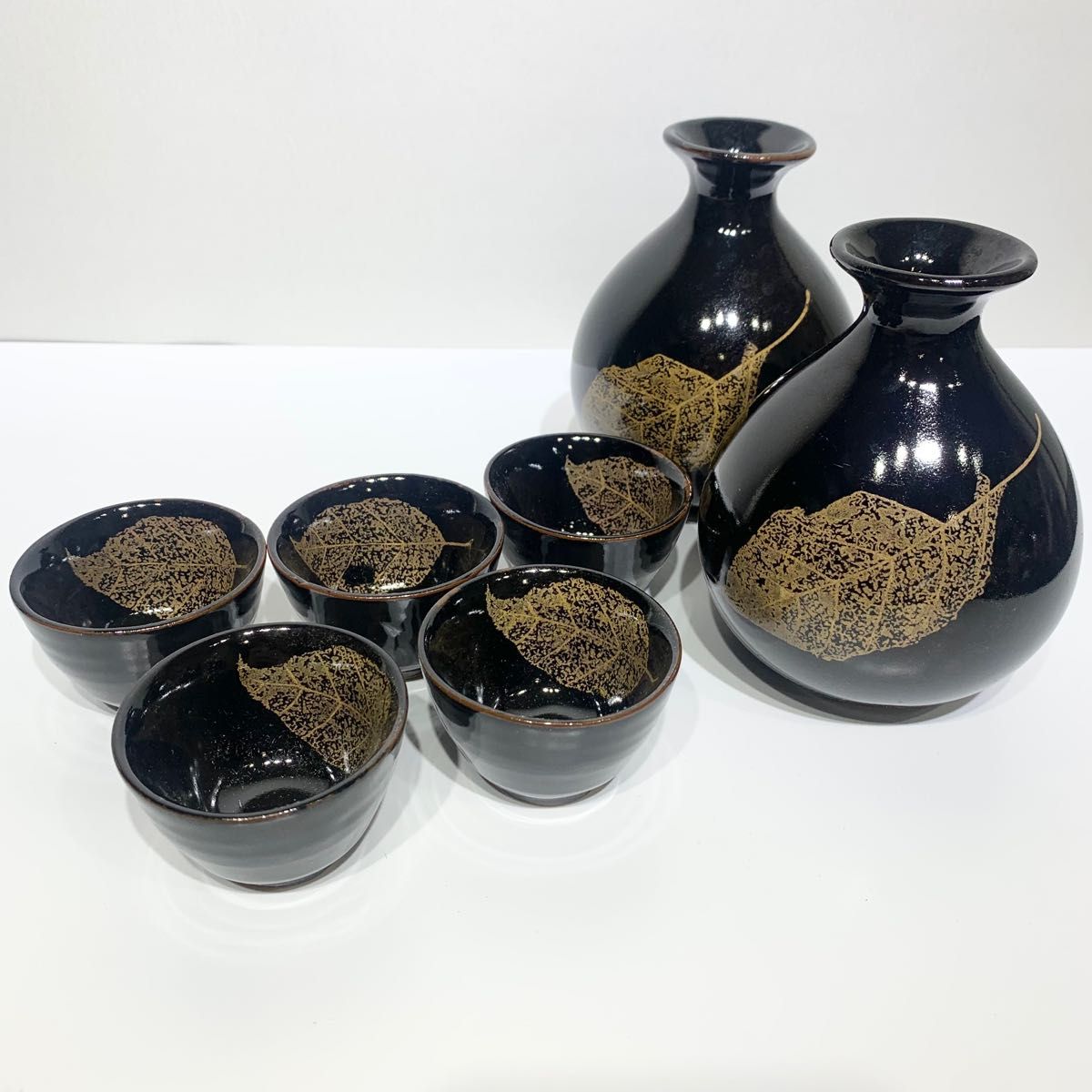 週末限定値下げ！新品・未使用品！煌窯謹製 木葉天目 酒器 揃い 点 共