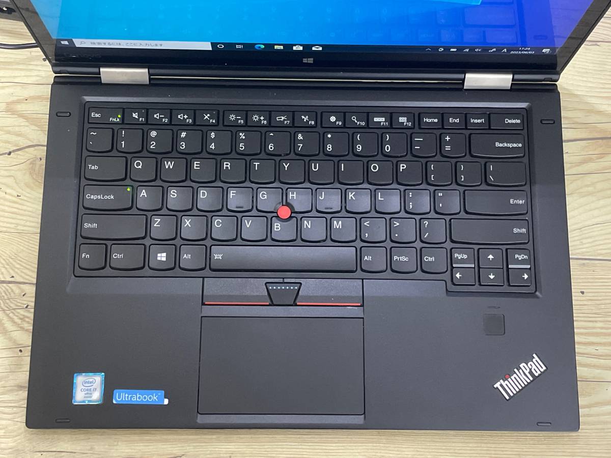 【動作品】Lenovo ThinkPad X1 YOGA[Core i7(6600U)2.6Ghz/RAM:16GB/SSD:256GB/13インチ]Windows 10 タッチパネル 動作品 ※ジャンク扱いの画像2
