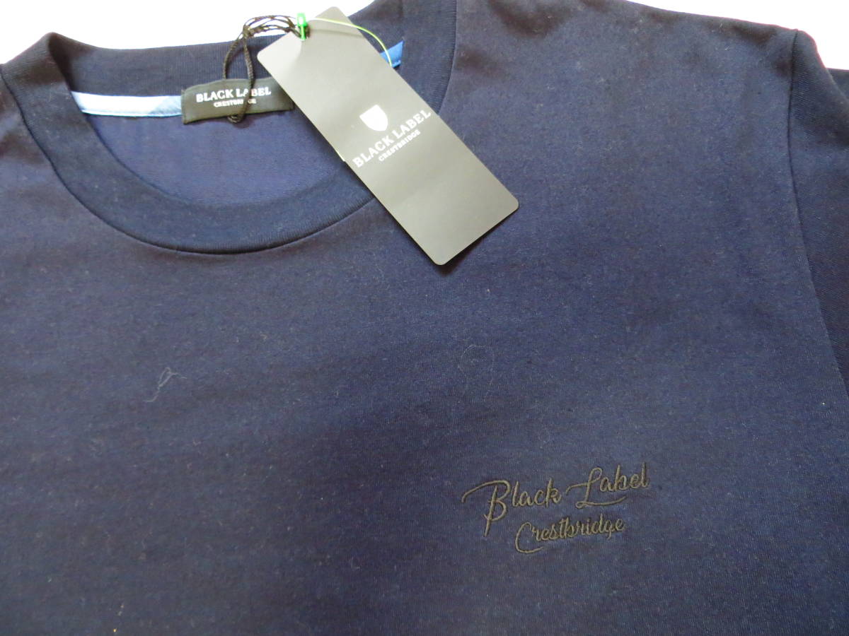 紺★新品タグ★ブラックレーベル BLACK LABEL CRESTBRIDGE クレストブリッジチェックバックプリントT Tシャツ グラデーション状チェック柄 紺★新品タグ★ブラックレーベル BLACK LABEL CRESTBRIDGE クレストブリッジチェックバックプリントT Tシャツ グラデーション状チェック柄