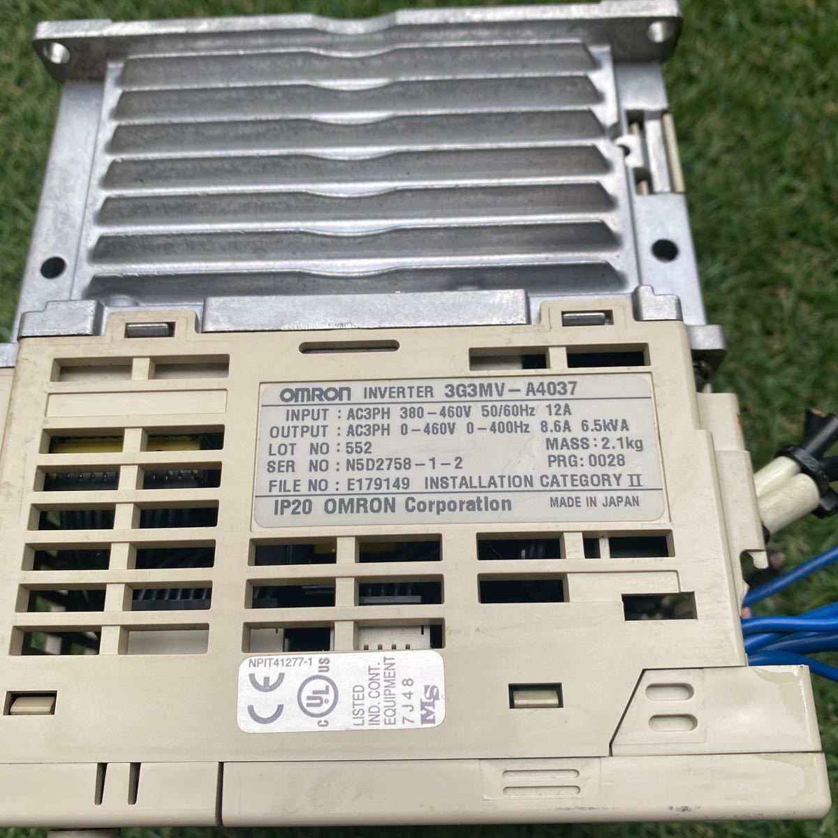 3F20016 オムロン インバーター 3G3MV-A4037 保証付き 3F20016 オムロン インバーター 3G3MV-A4037 保証付き