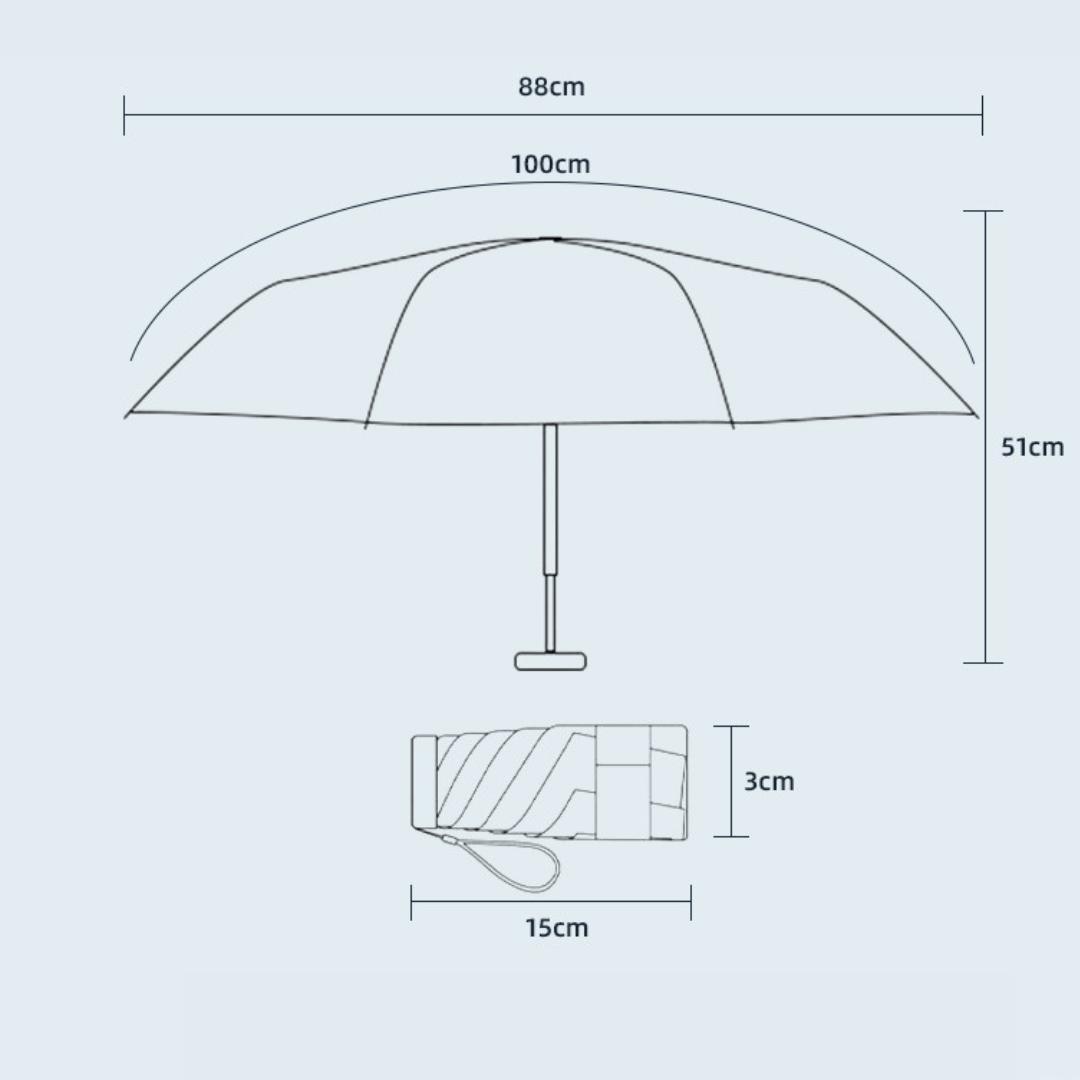 折りたたみ傘 折り畳み傘 日傘 遮光 UVカット99％ 100％ 収納 ポーチ付