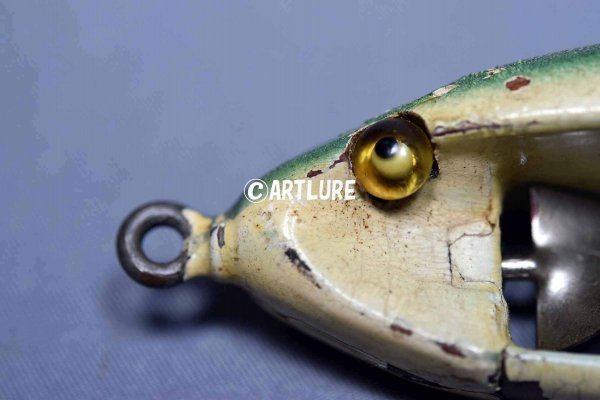 VINTAGE CHIPPEWA WOODEN LURE 3' C1914年 (1001-386) FROST,C VINTAGE CHIPPEWA WOODEN LURE 3' C1914年 (1001-386) FROST,C
