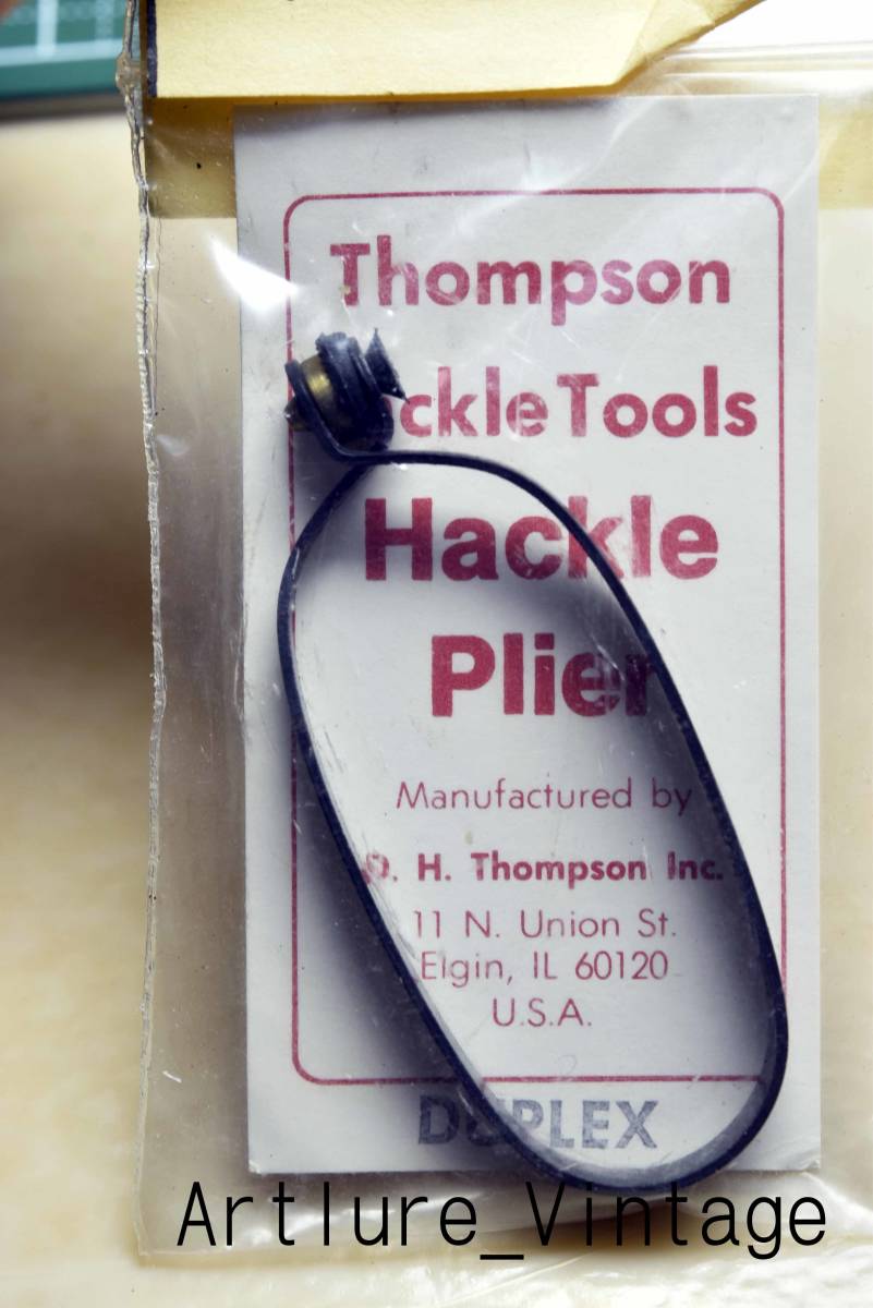 VINTAGE HACKLE PLIER THOMPSON USA 10336-317 #FLY #HACKLEPLIER #THOMPSON_画像1