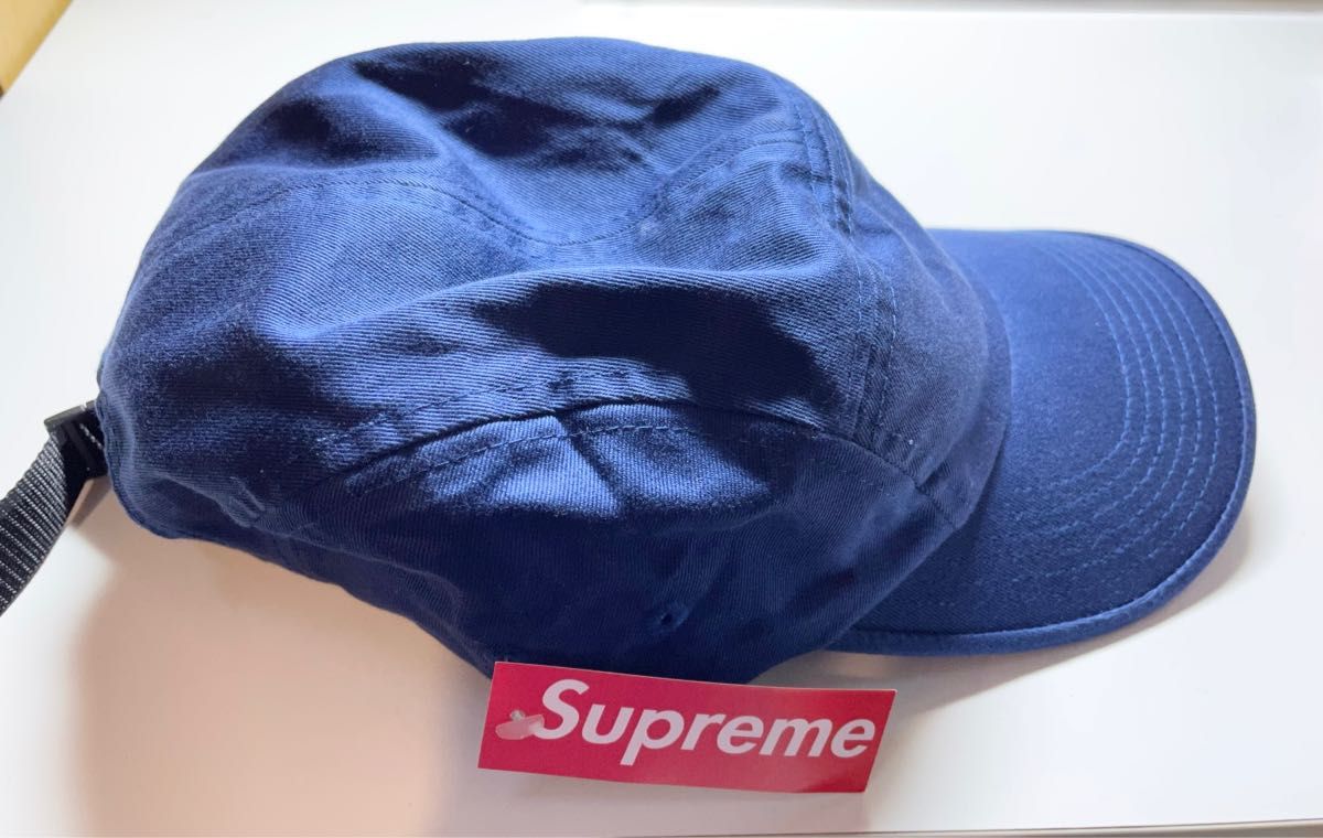 【Supreme】2022ss Zip Pocket Camp Cap Navy