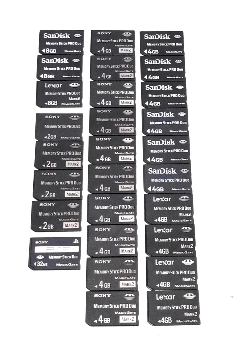メモリースティック 28個セット 8GB 4GB 2GB 32MB「即日発送 メモリースティック 28個セット 8GB 4GB 2GB 32MB「即日発送