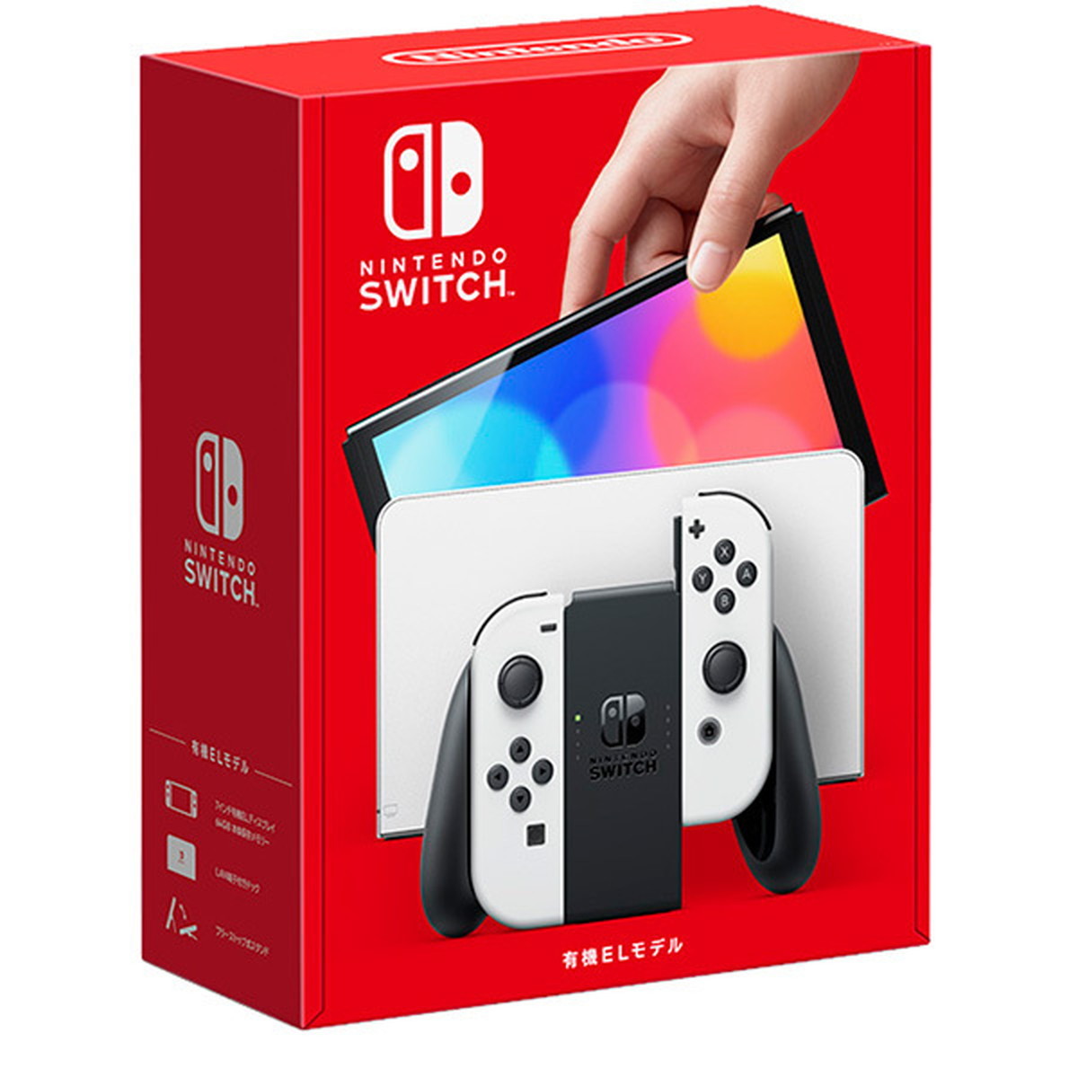 中古】Nintendo Switch 有機ELモデル Joy-Con(L)/(R) ホワイト ニンテンドースイッチ 付属品完備品 